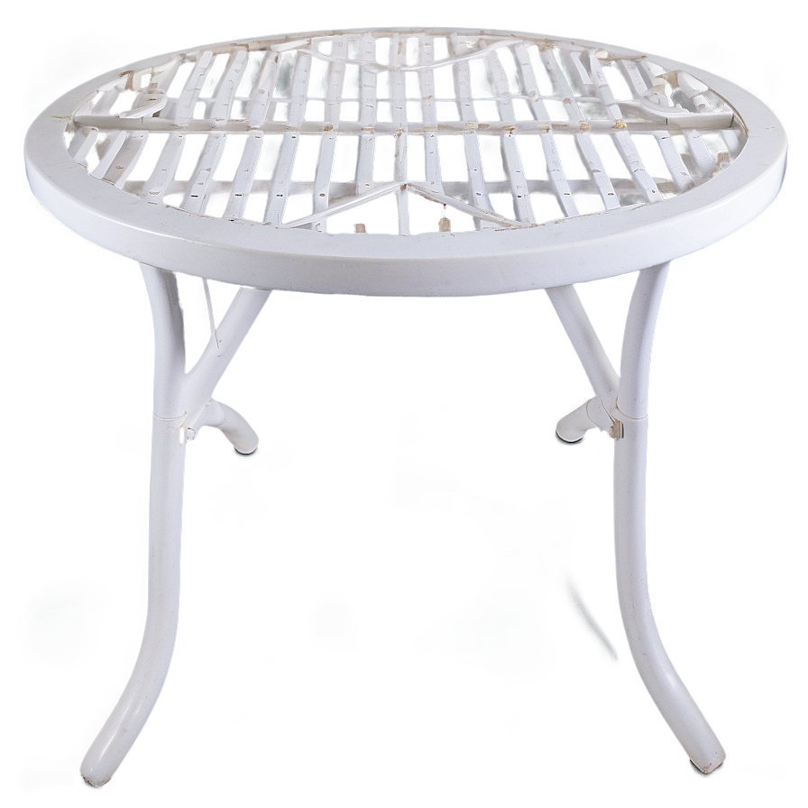 White Patio Table Png 29