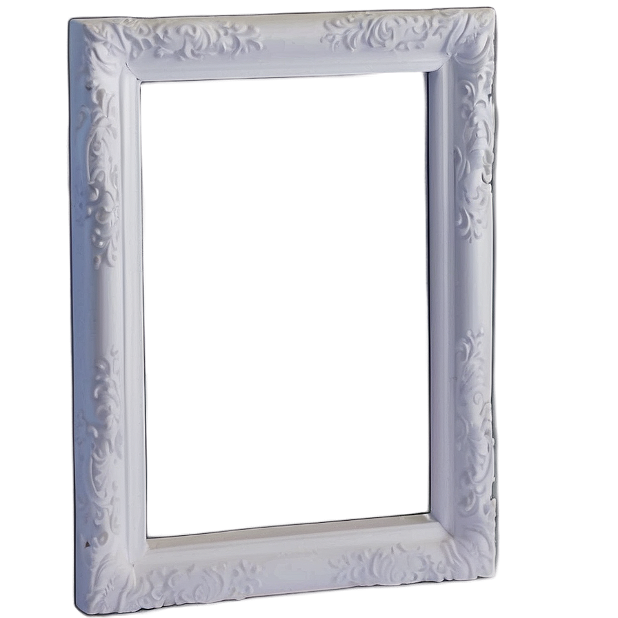 White Picture Frame Png 05042024