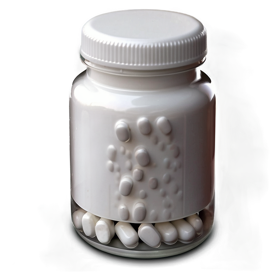 White Pill Bottle Png Jls