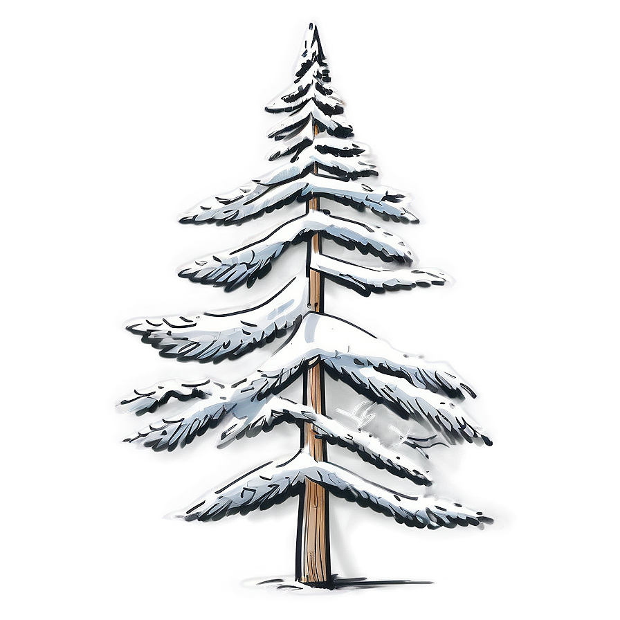 White Pine Tree Sketch Png Mqy