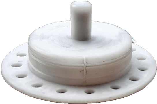 White Plastic Gear Component