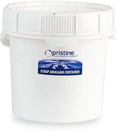 White Plastic Scrap Amalgam Bucket