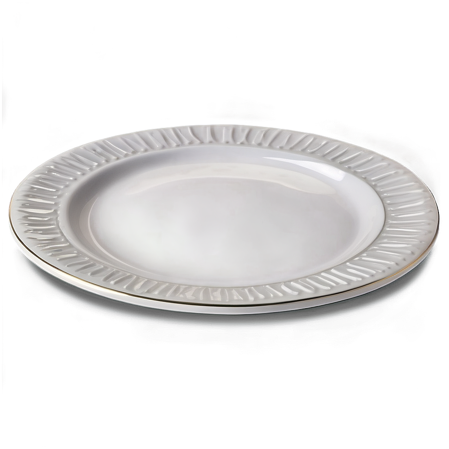 White Plate For Special Occasions Png Psf