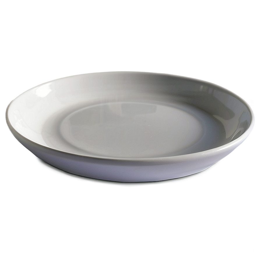 White Plate With Raised Rim Png Ssd35