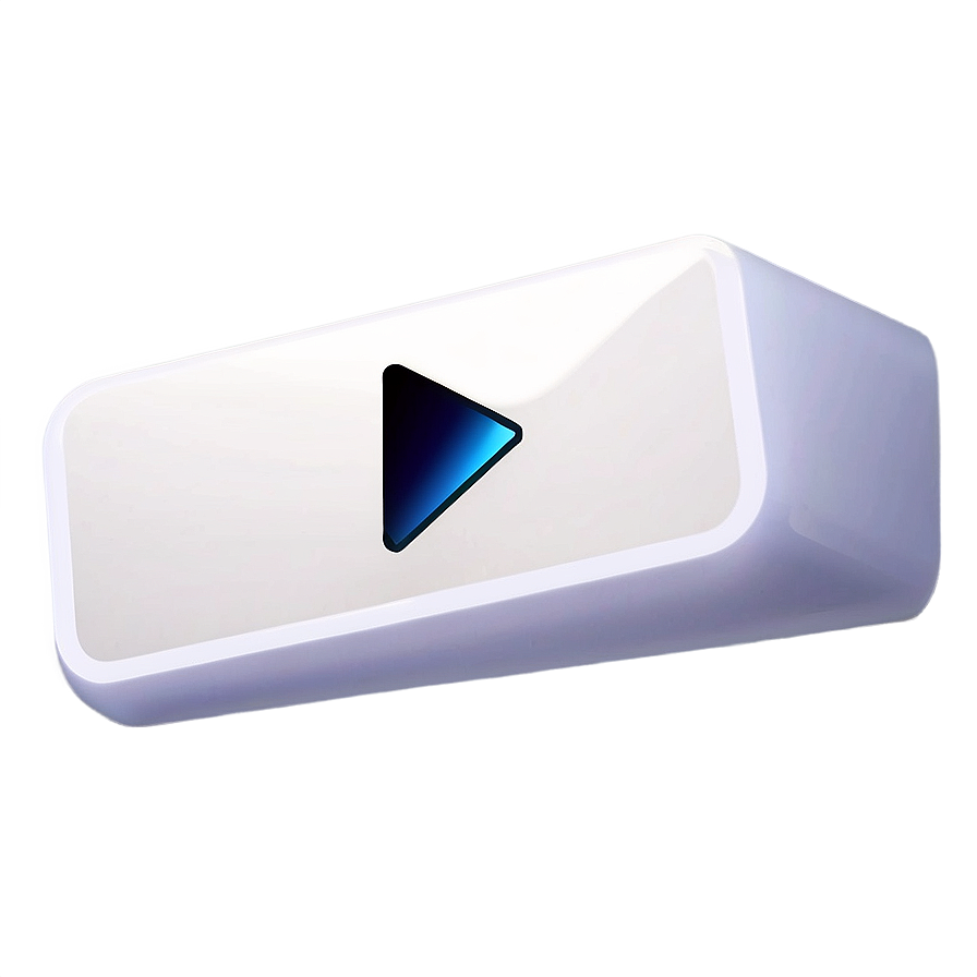 White Play Button Clipart Png 06212024