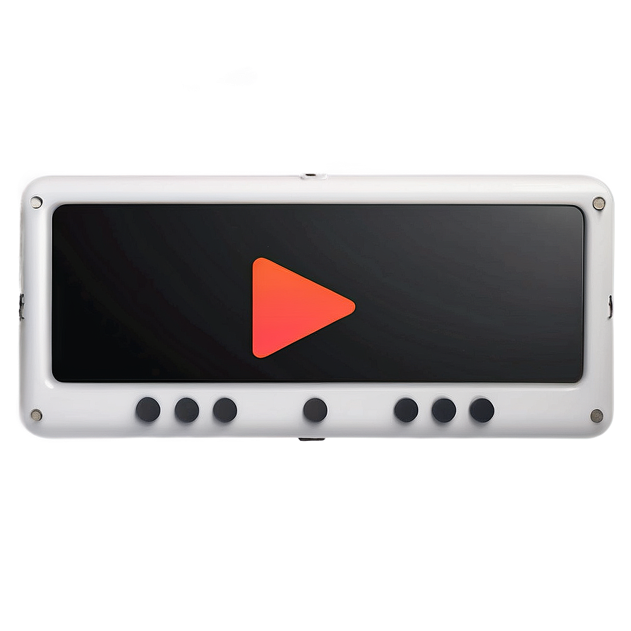 White Play Button For Music Player Png Fma55