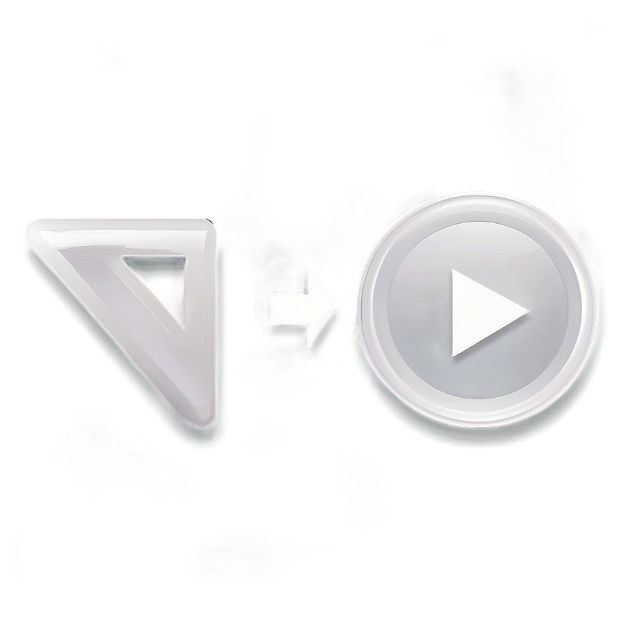 White Play Button Icon Transparent Png 85