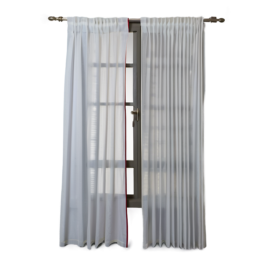 White Pleated Curtains Png 83