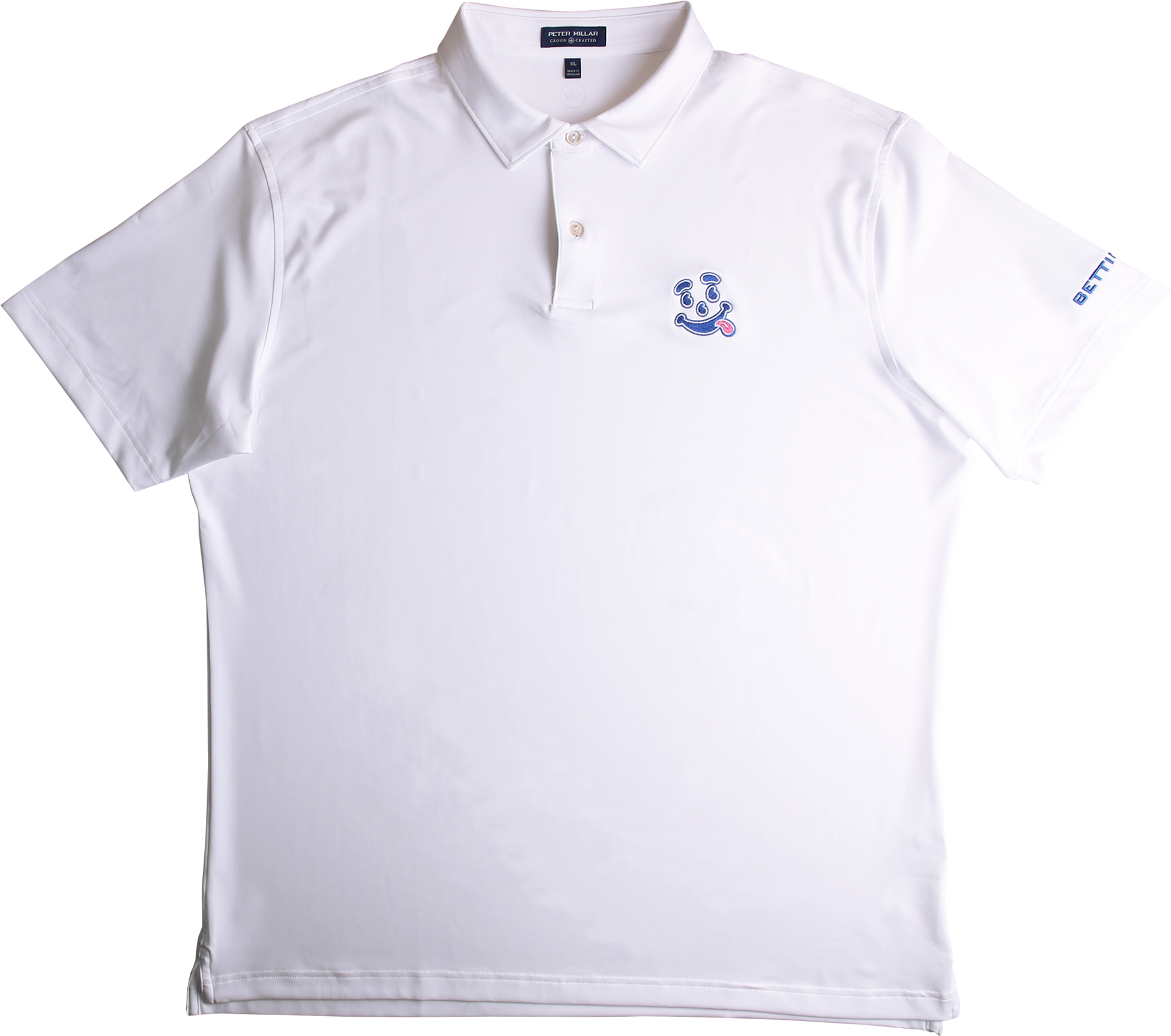 White Polo Shirt Embroidered Logo