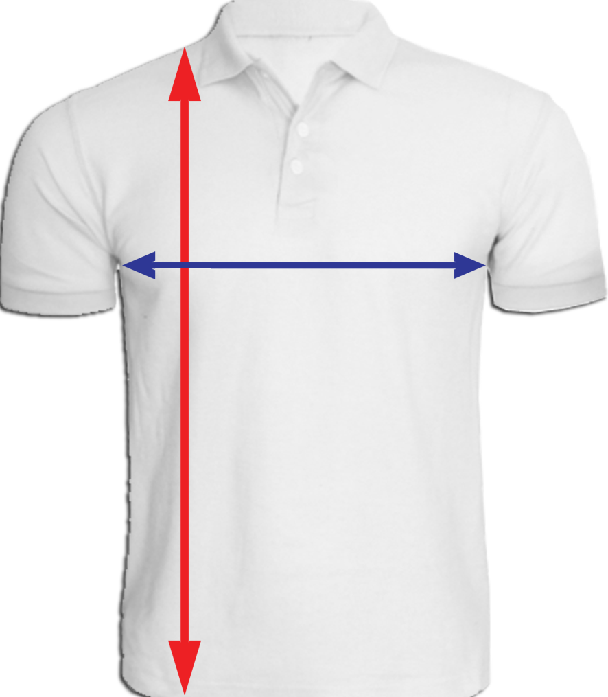 White Polo Shirt Measurement Guide