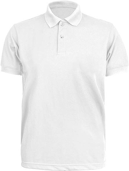 White Polo Shirt Product Display