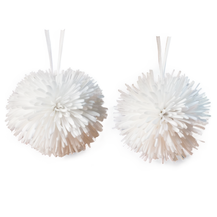 White Pom Poms Png Gsj