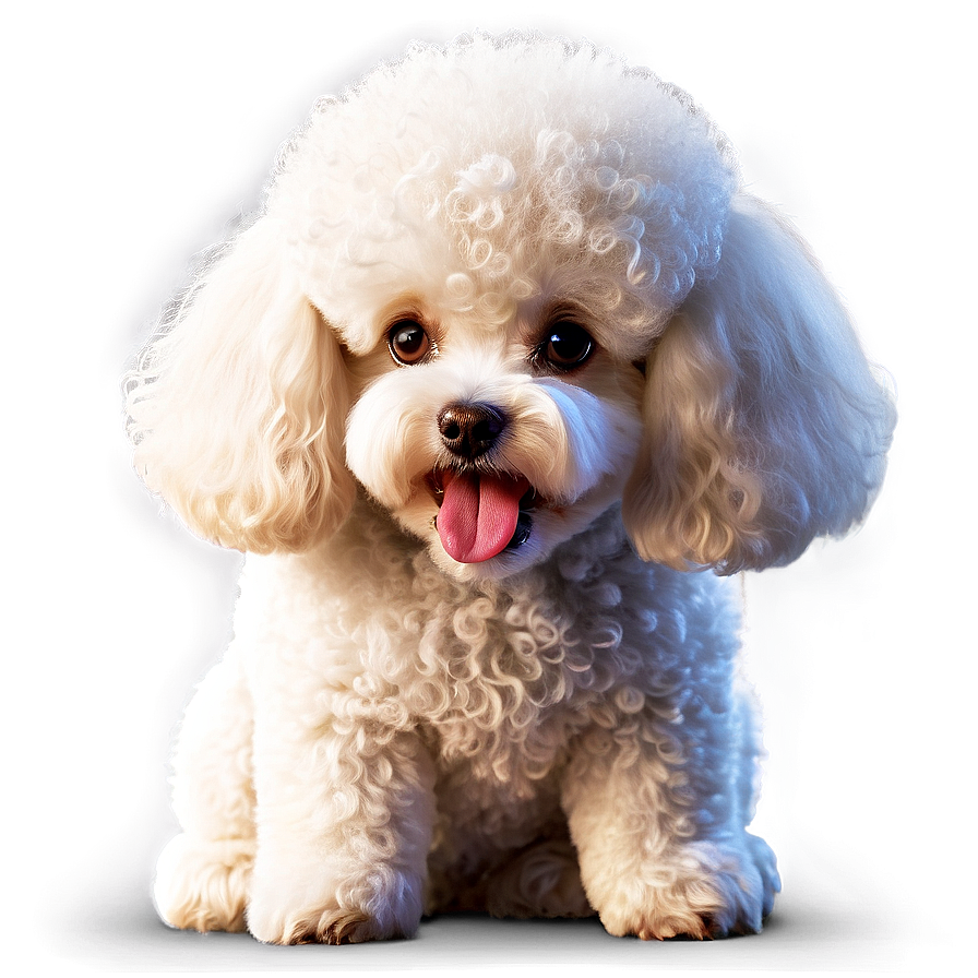 White Poodle Cartoon Png Pmd2