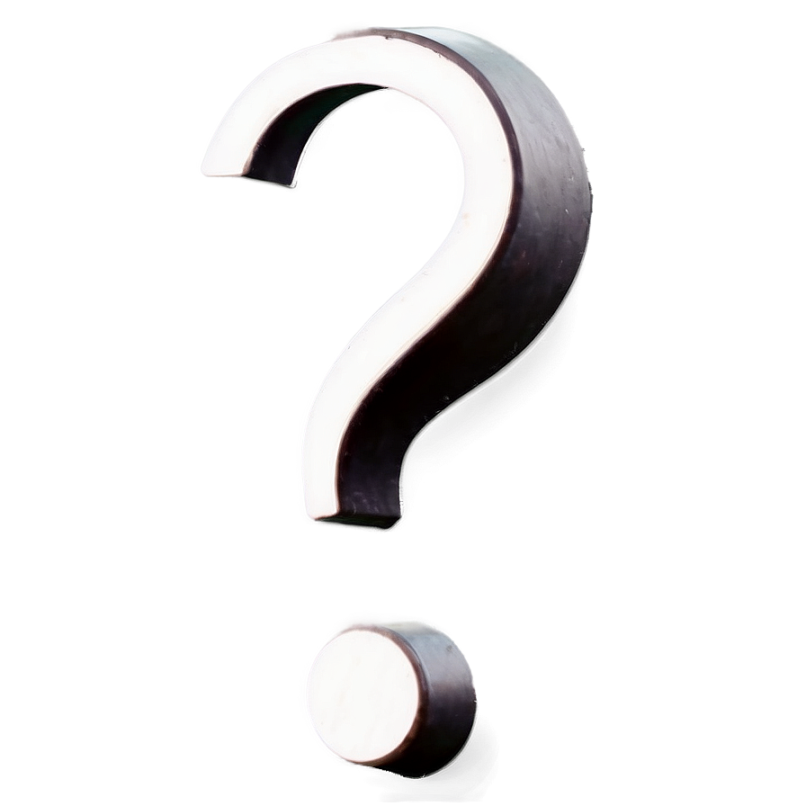 White Question Mark Transparent Background 05262024