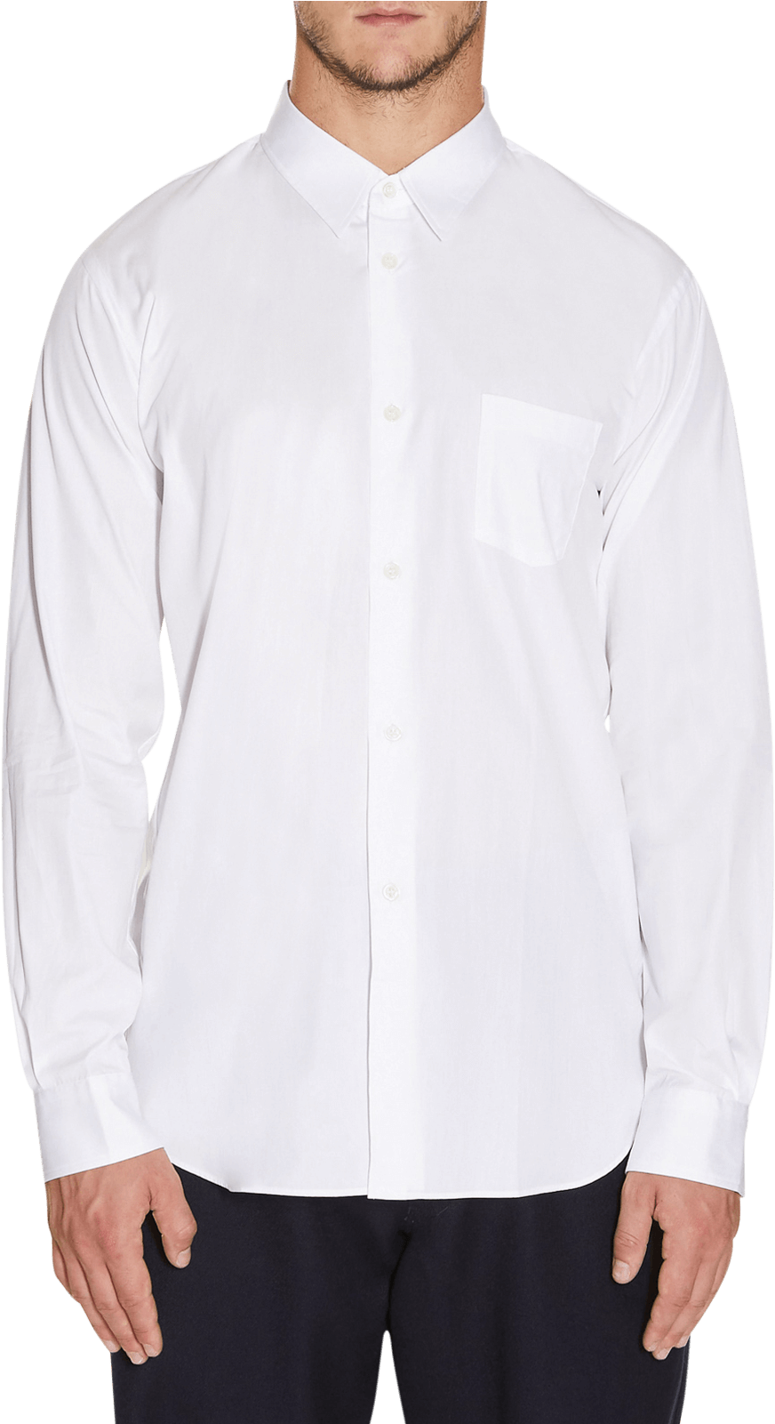 White Ralph Lauren Shirt Model