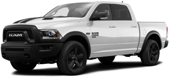 White Ram1500 Pickup Truck