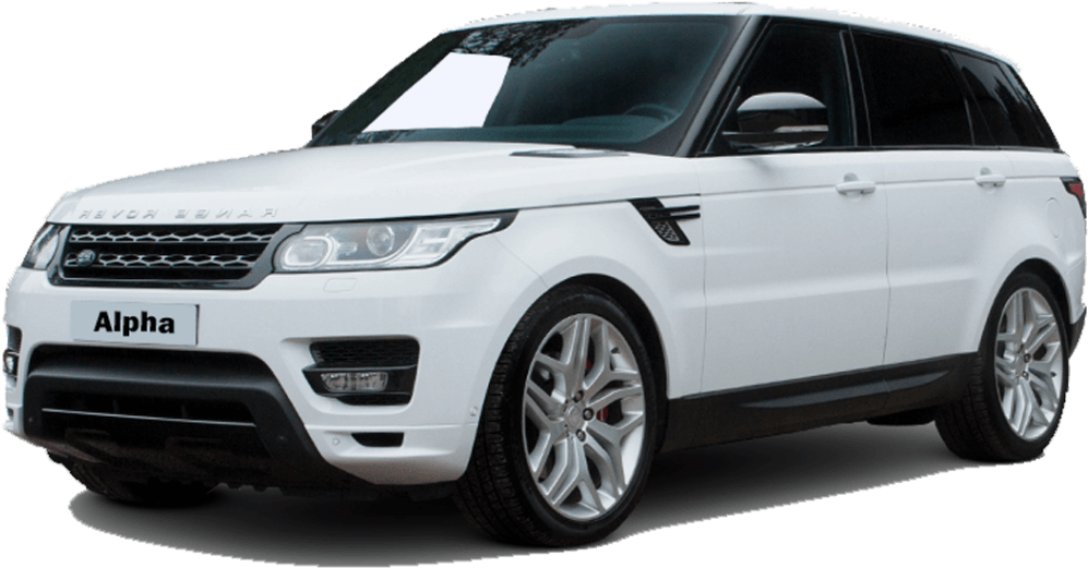 White Range Rover Sport Alpha Edition