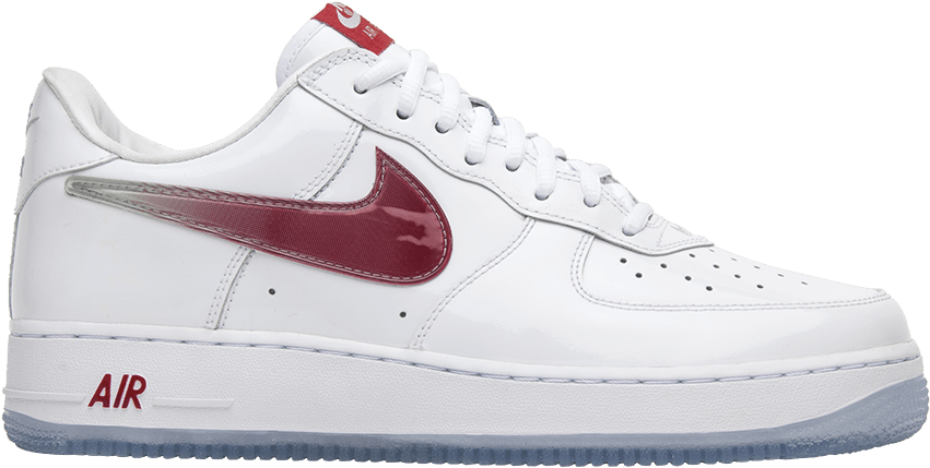 White Red Nike Air Force1 Sneaker