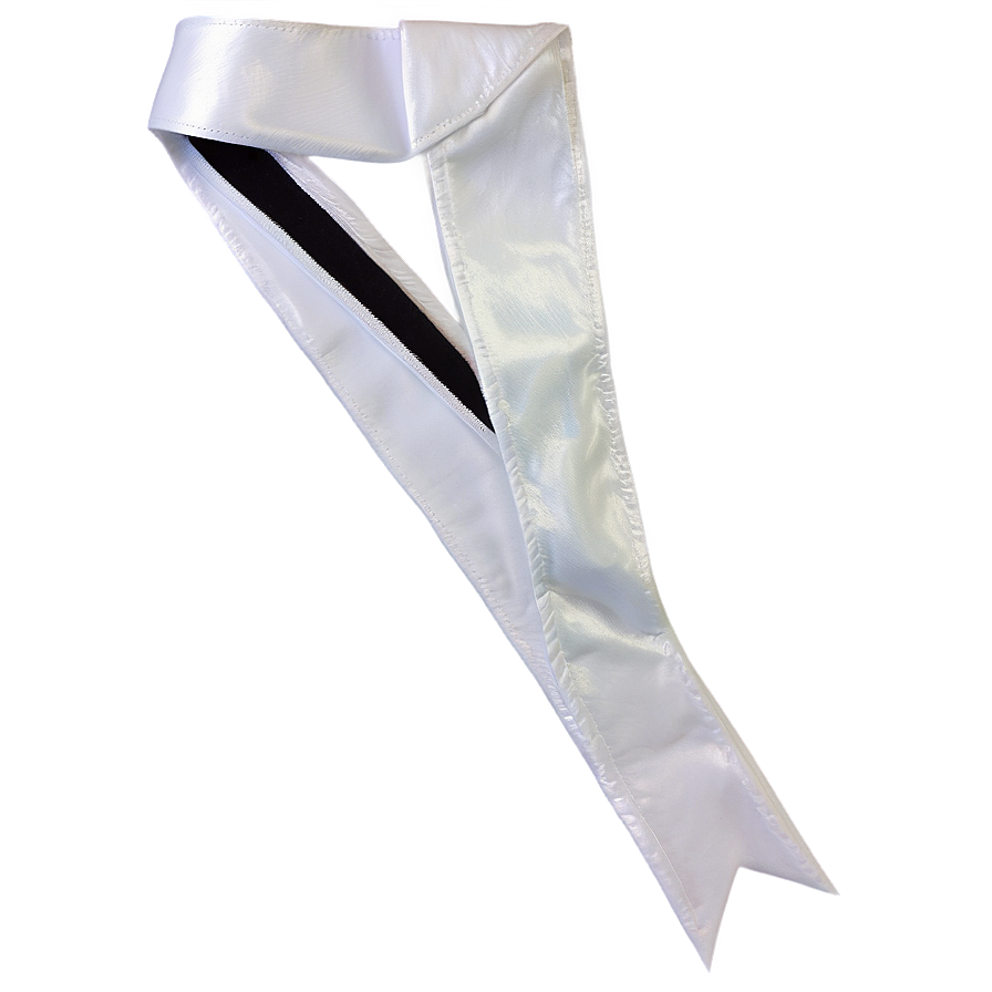 White Ribbon Sash Award Png Rwp76