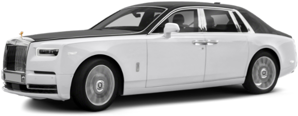 White Rolls Royce Phantom Side View