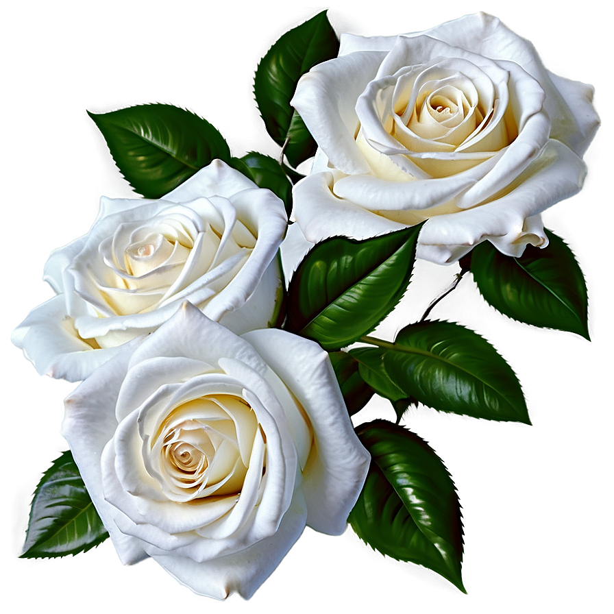 White Roses Flowers Png 64