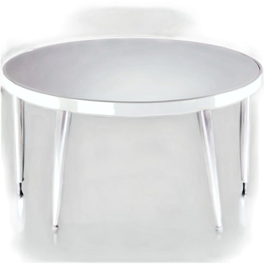 White Round Table Png Qlm42