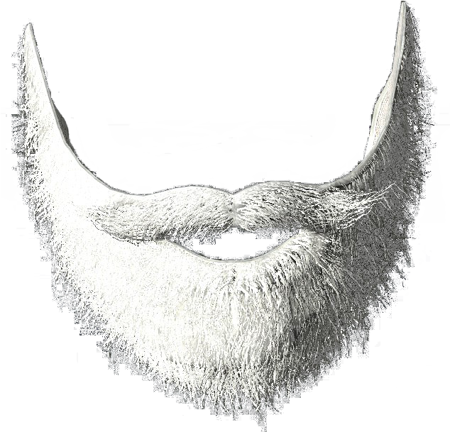 White Santa Claus Beard Illustration.png