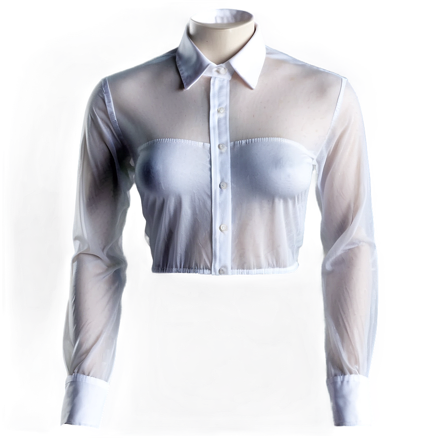 White Sheer Shirt Png 53