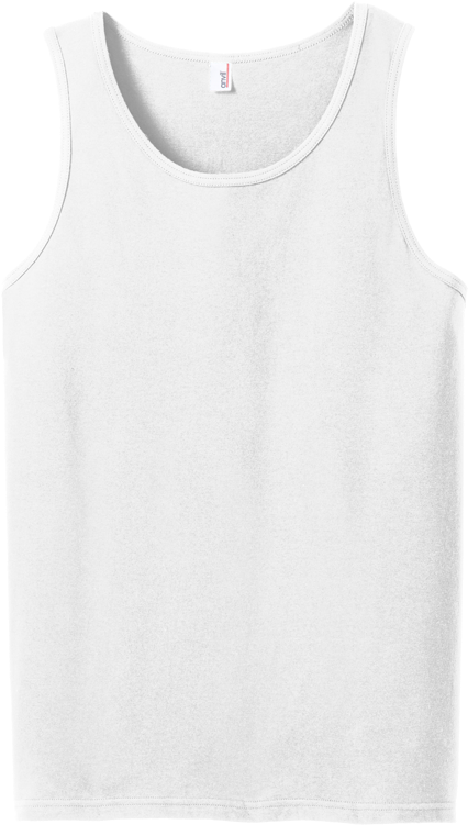 White Sleeveless Tank Top Mockup