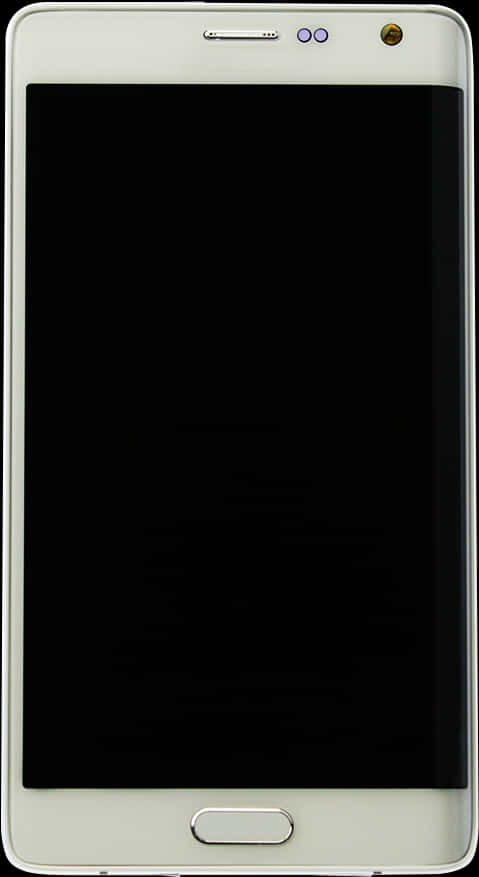 White Smartphone Blank Screen