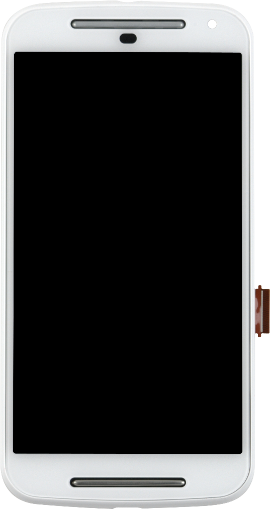 White Smartphone Blank Screen