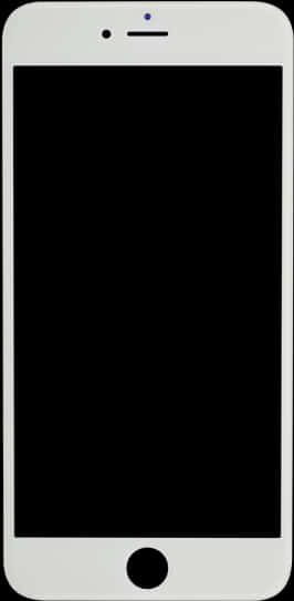 White Smartphone Blank Screen