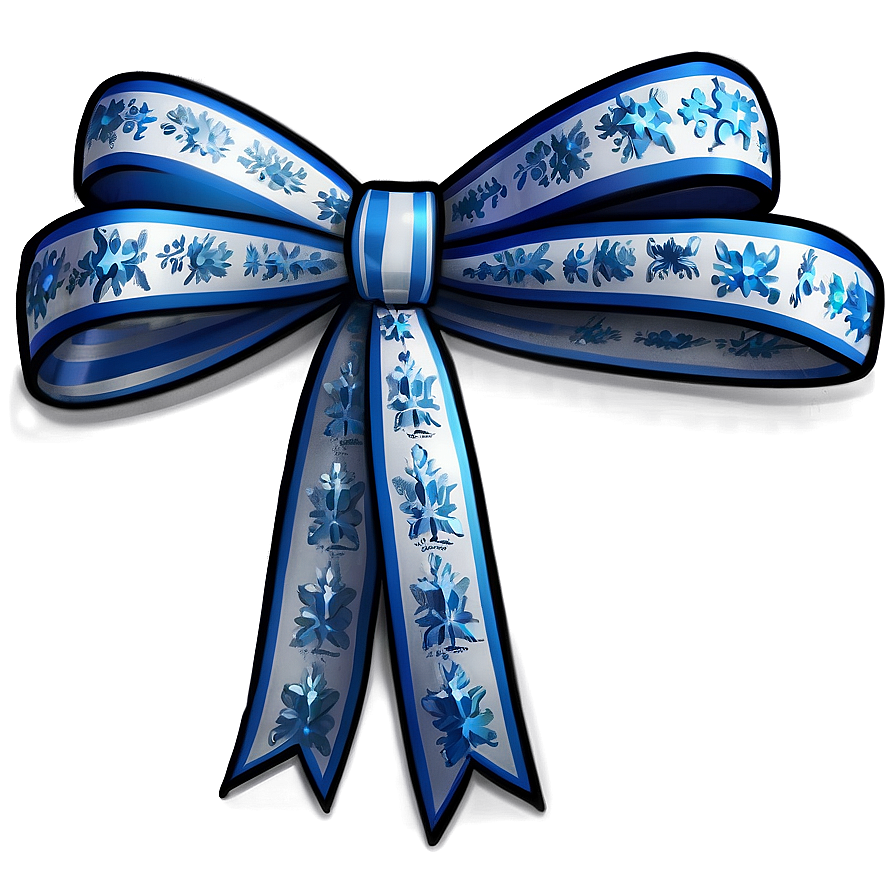 White Snowflake Gift Bow Png Bfj83