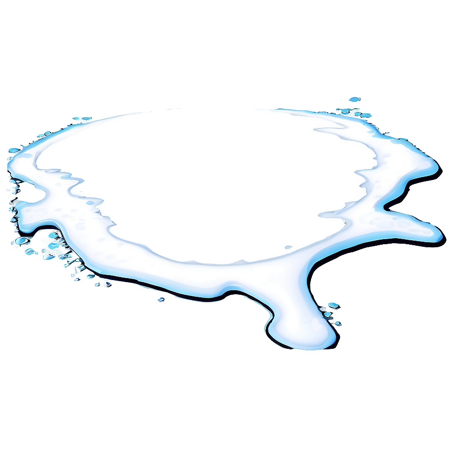 White Splash Outline Png 96