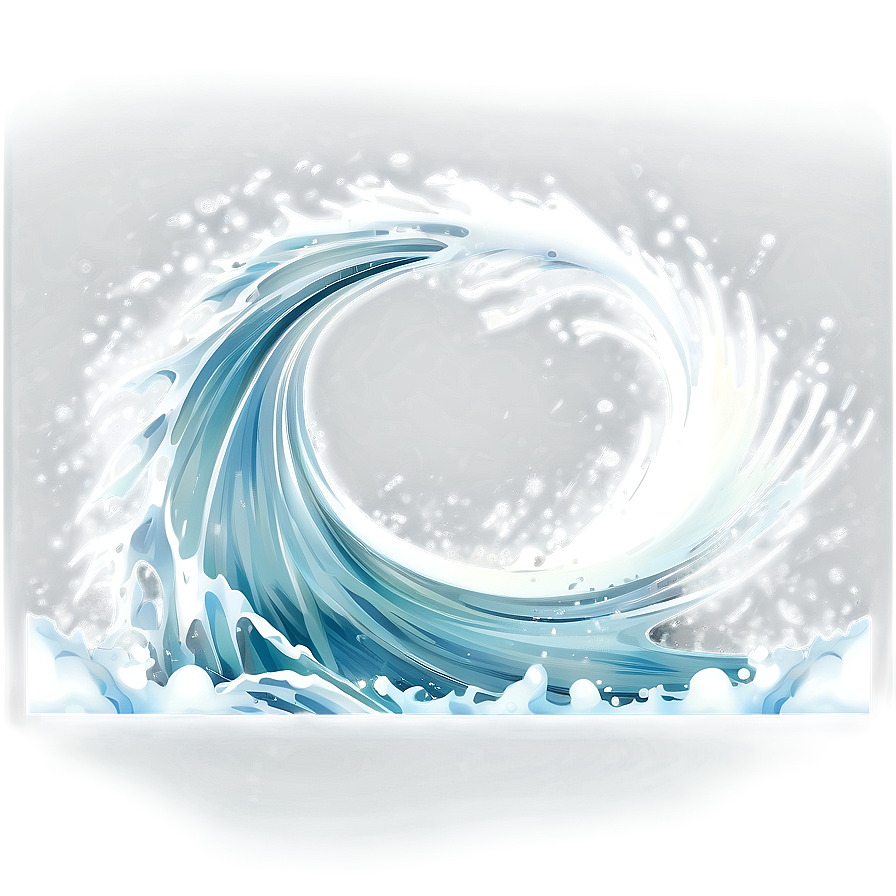 White Splash Wave Png 06122024