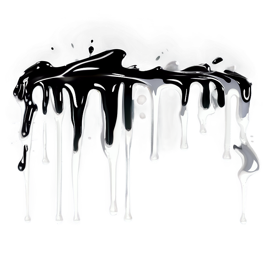 White Spray Paint Drip Png 18