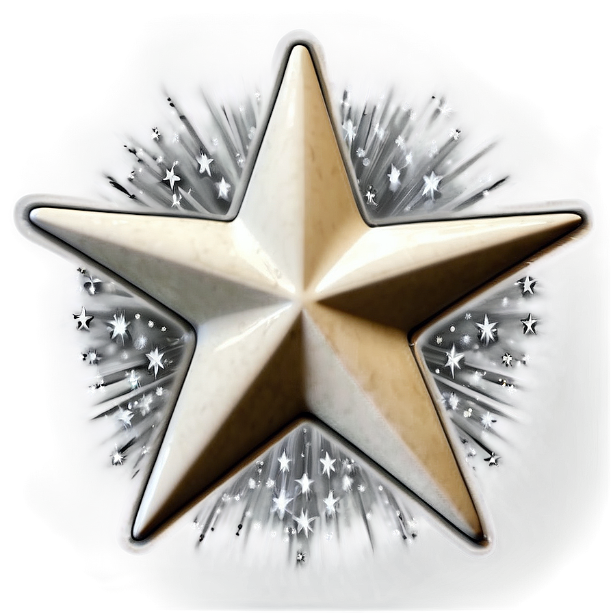 White Star Badge Png 05042024