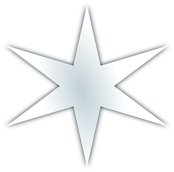 White Star Black Background