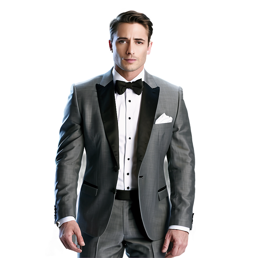 White Suit And Black Tie Png Fbc51