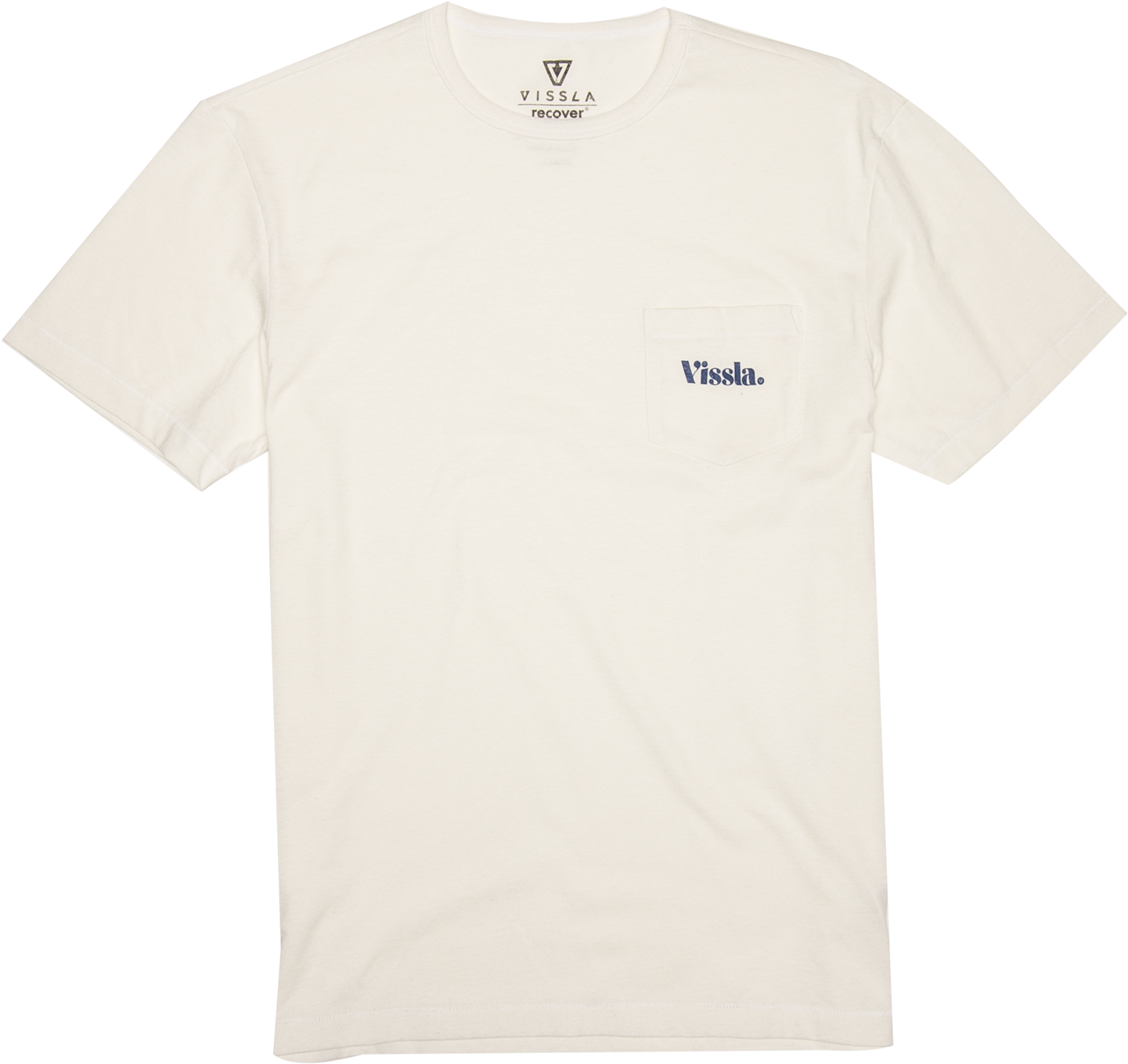 White T Shirt Branded Pocket Design