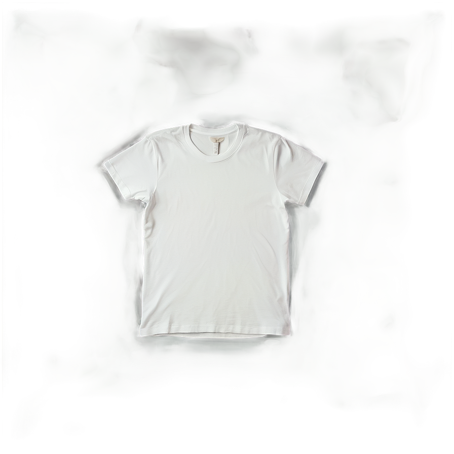 White T-shirt Flat Lay Png Cos