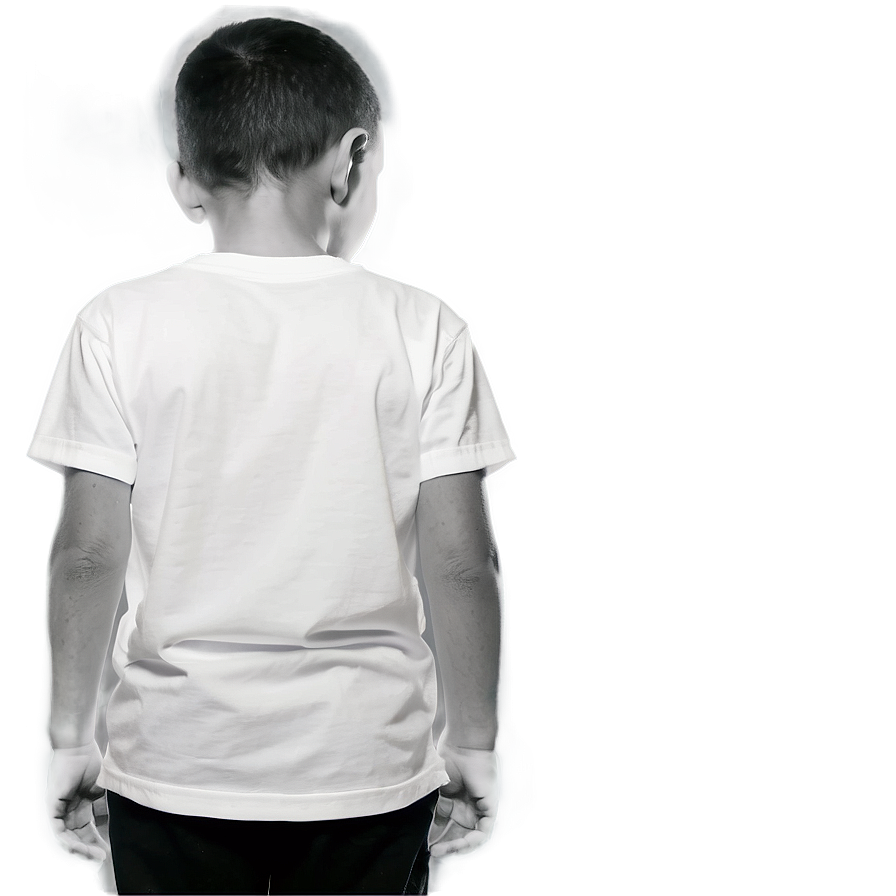 White T-shirt For Kids Png Fmk