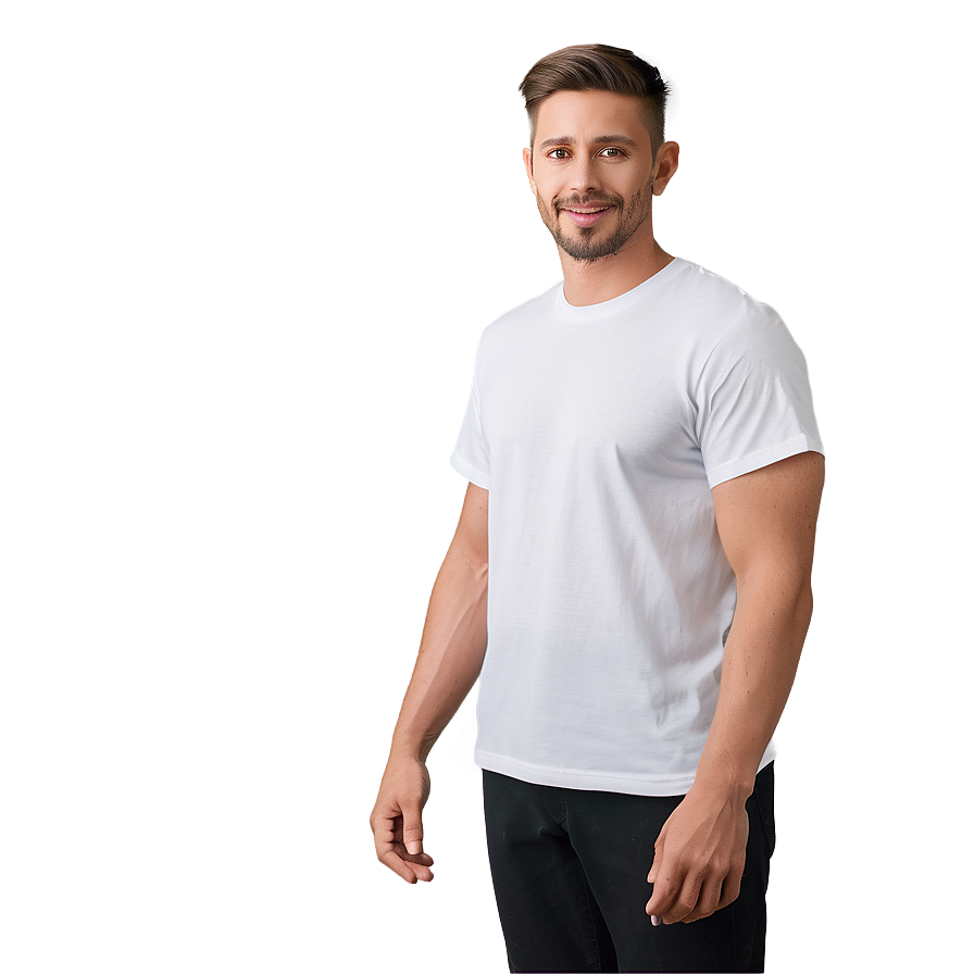 White T-shirt For Layering Png 94