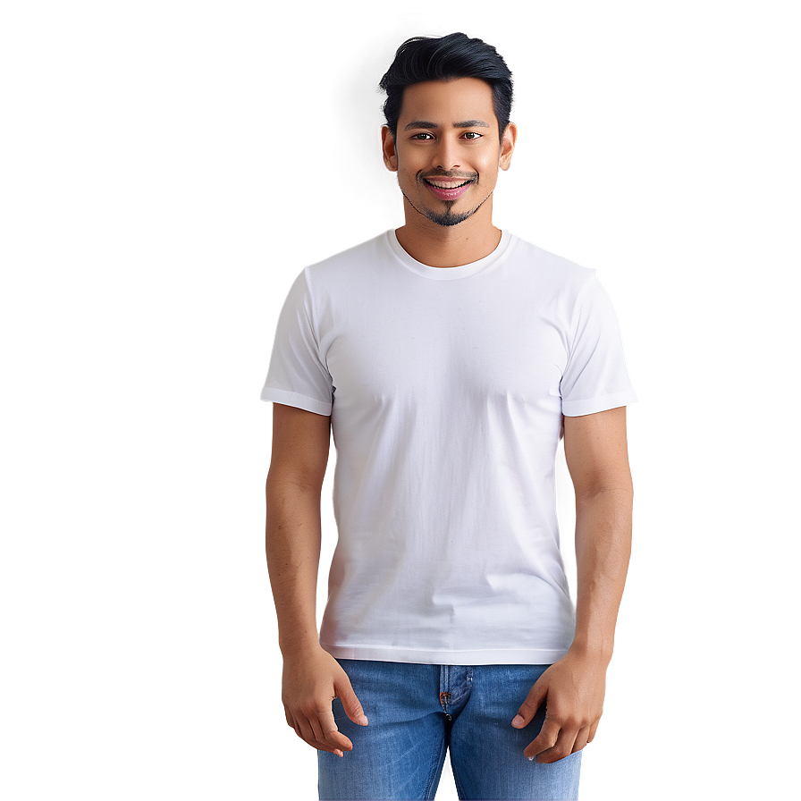 White T-shirt For Printing Png 6