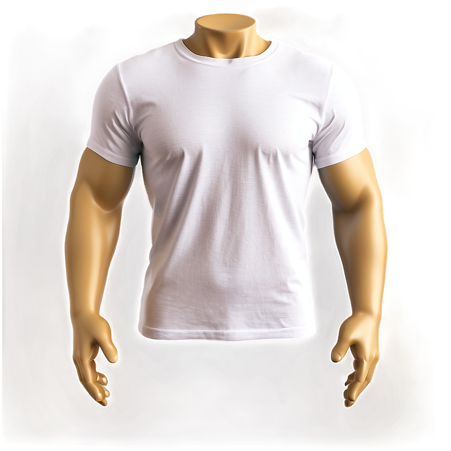 White T-shirt Front View Png Rdv16