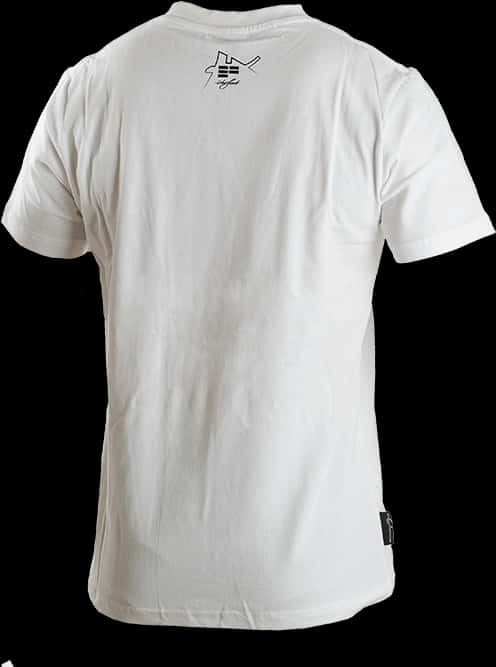 White T Shirt With Back Print