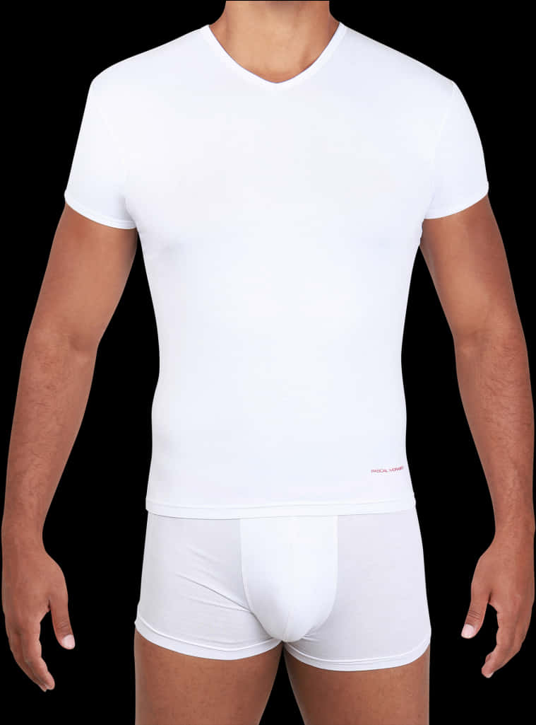 White T Shirtand Underwearon Mannequin