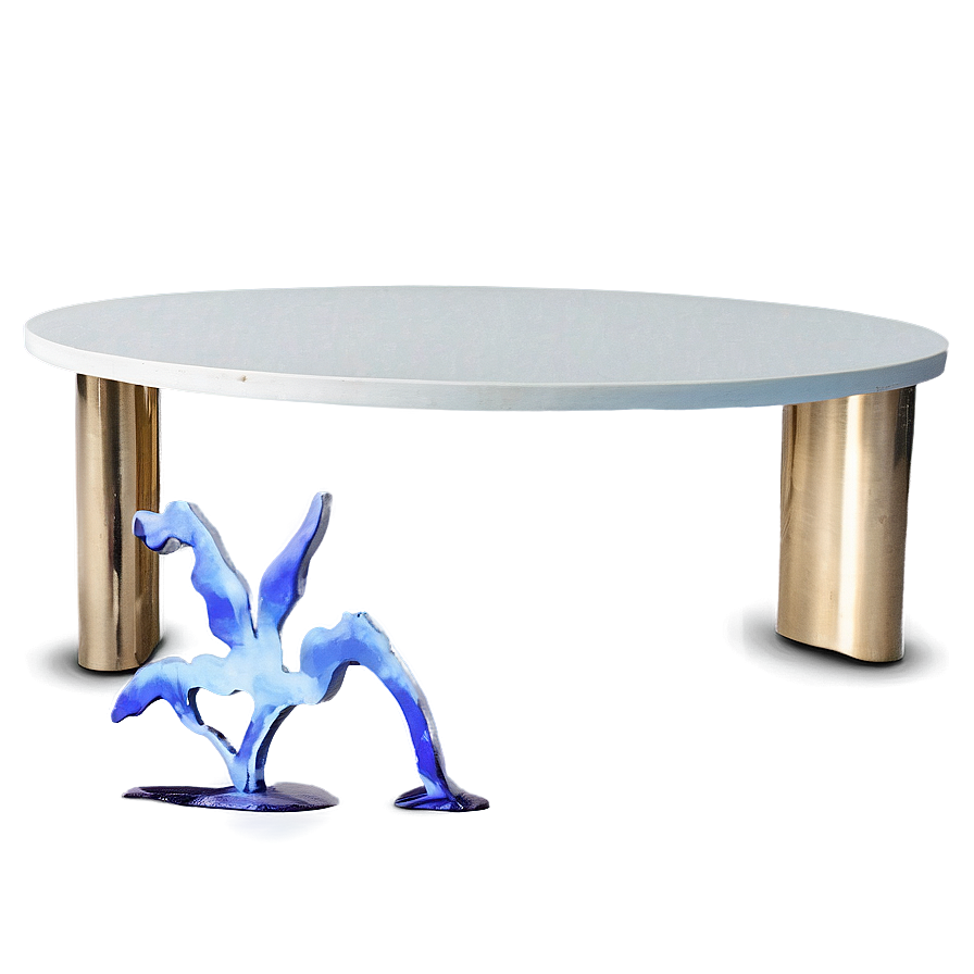 White Table Front View Png 06122024