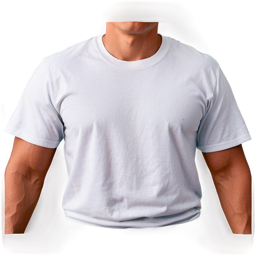 White Tee Front View Png Quq52