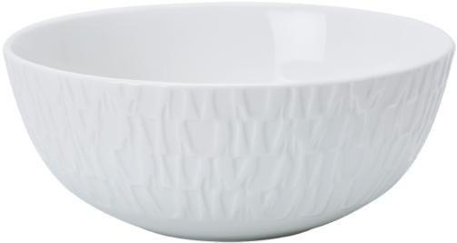 White Textured Ceramic Bowl